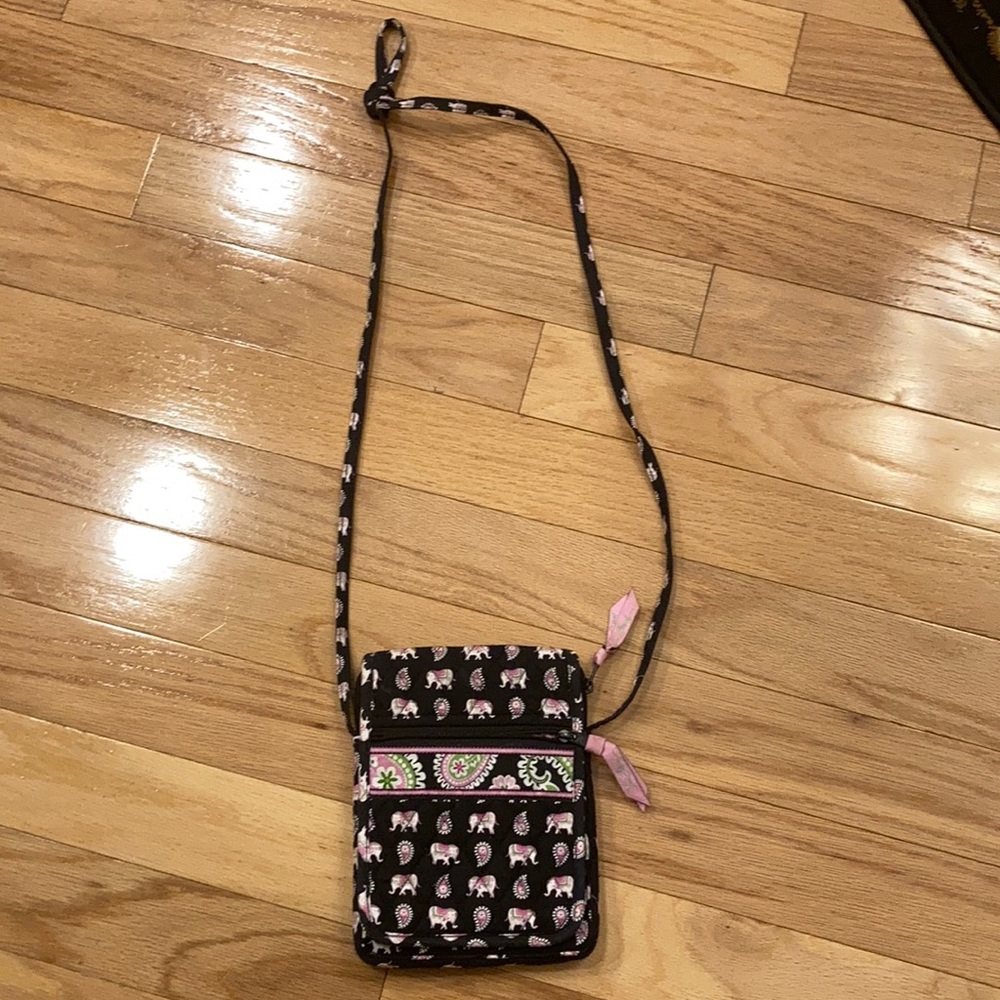 Vera Bradley pink elephants mini hipster